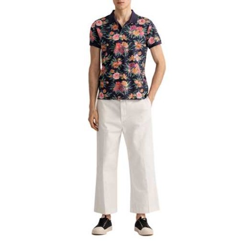 Gant | Polo D2. Dahlia Print Pique Ss Rugger