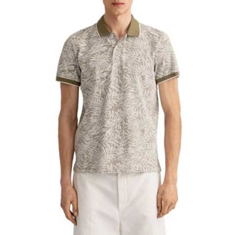 Gant | Polo D2. Leaf Print Pique Ss Rugger