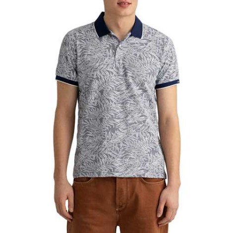 Gant | Polo D2. Leaf Print Pique Ss Rugger