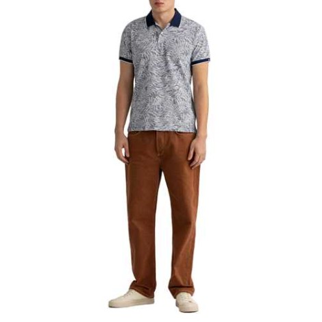 Gant | Polo D2. Leaf Print Pique Ss Rugger