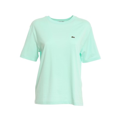 LACOSTE T-SHIRT IN COTONE VERDE TF5441NRE