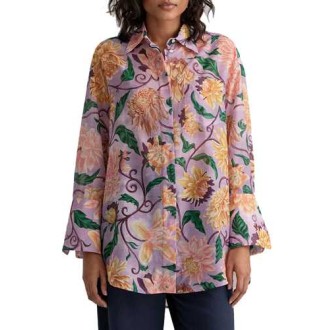 Gant | Shirts D2. Os Dahlia Print Cot Silk Shirt