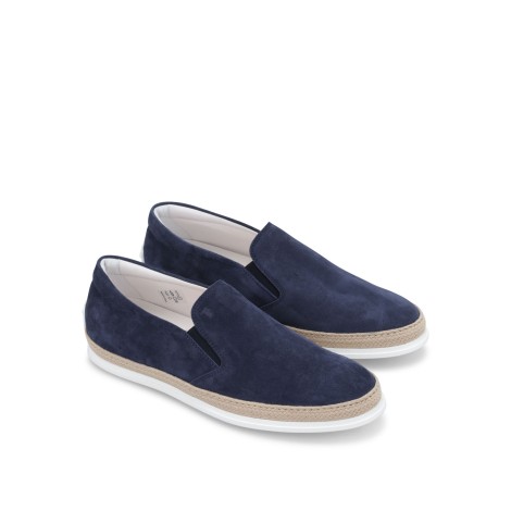 TOD'S SLIP-ON IN PELLE SCAMOSCIATA BLU XXM0TV0K900RE0U820