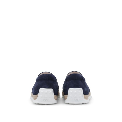 TOD'S SLIP-ON IN PELLE SCAMOSCIATA BLU XXM0TV0K900RE0U820