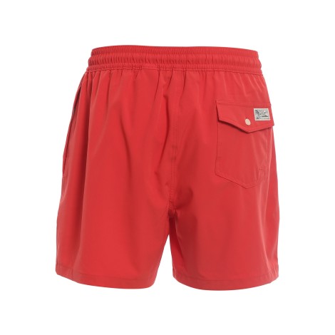 POLO RALPH LAUREN BOXER MARE CON RICAMO LOGO ROSSO 710829851024