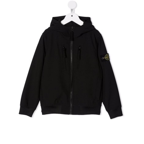 stone island logo patch puffer jacket