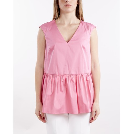 MAX MARA WEEKEND Top in popeline di cotone Max Mara Weekend