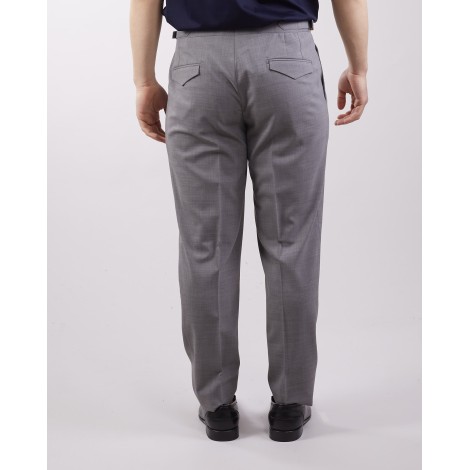 QUATTRO DECIMI Pantalone in fresco lana con doppia pences Quattro Decimi