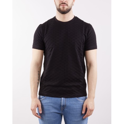 EMPORIO ARMANI T-shirt in jersey eagle jacquard all over Emporio Armani