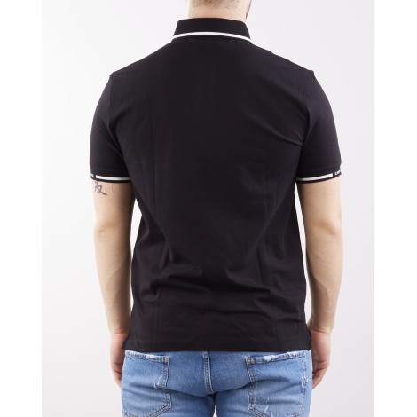 EMPORIO ARMANI Polo in piquet stretch con polso logato Emporio Armani