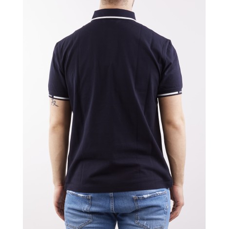 EMPORIO ARMANI Polo in piquet stretch con polso logato Emporio Armani