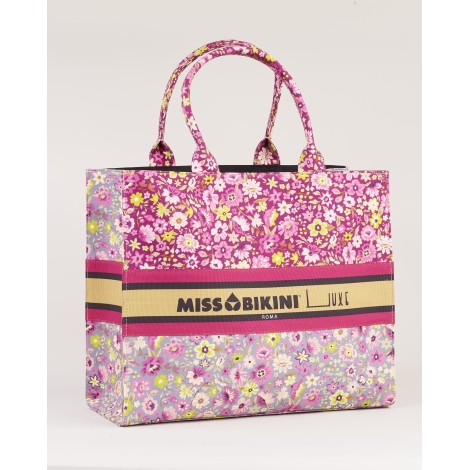 MISS BIKINI Borsa in canvas a fantasia Miss Bikini