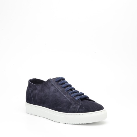 Sneakers in camoscio blu