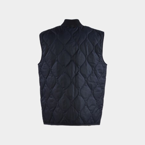 Gilet in tessuto tecnico blu