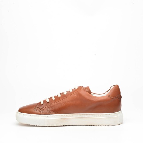 Sneakers in pelle marrone