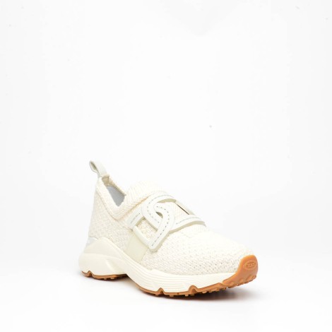 Sneakers in tessuto bianco