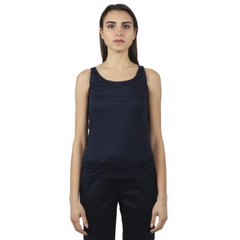 BackLabel navy tank top