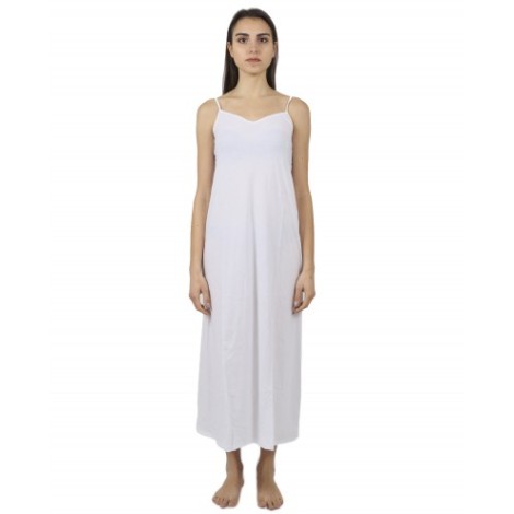 BackLabel white a-line slip dress