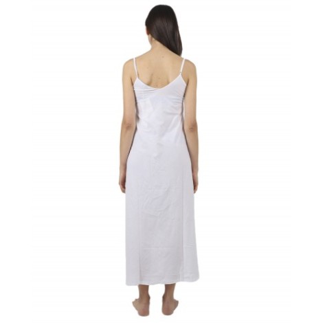 BackLabel white a-line slip dress