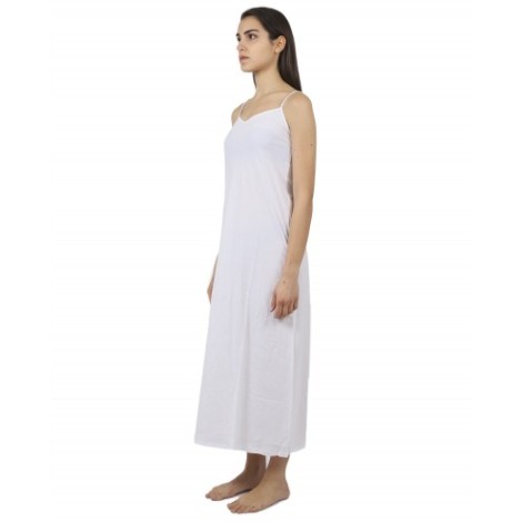 BackLabel white a-line slip dress