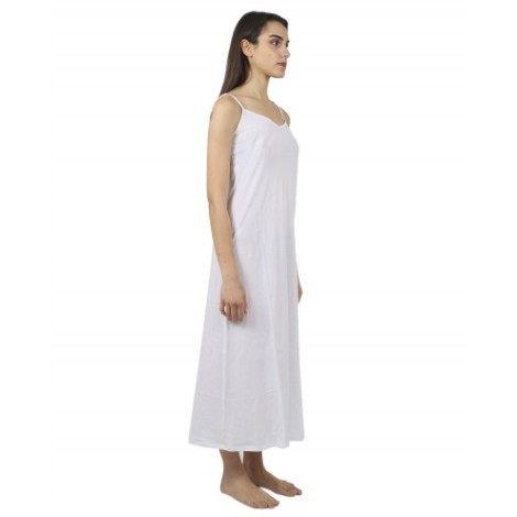 BackLabel white a-line slip dress