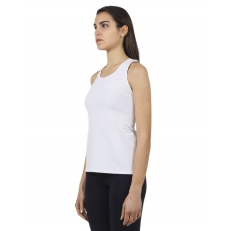 BackLabel white racer back top