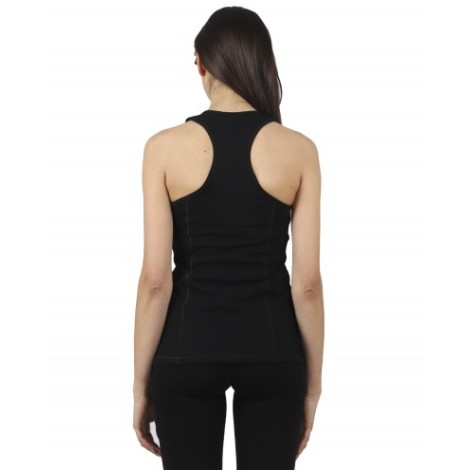 BackLabel black racer back top