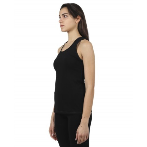 BackLabel black racer back top