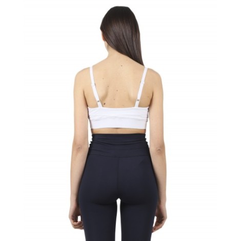 BackLabel white sports bra