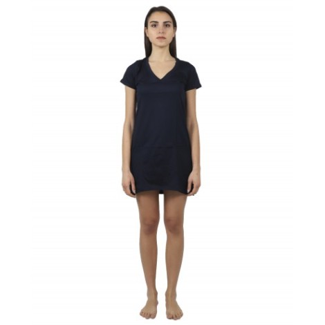 Back Label navy v-neck dress