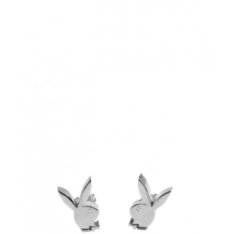 Hatton Labs & Playboy silver Bunny earrings