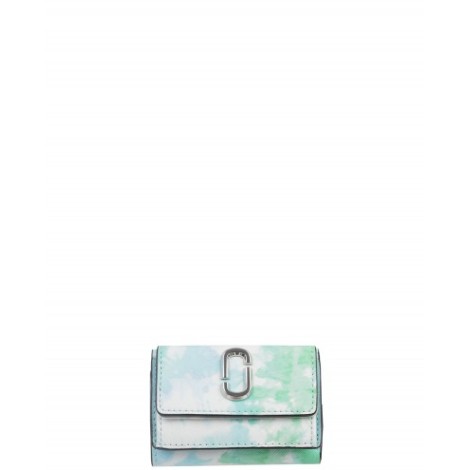 Marc Jacobs aqua  tie dye mini wallet