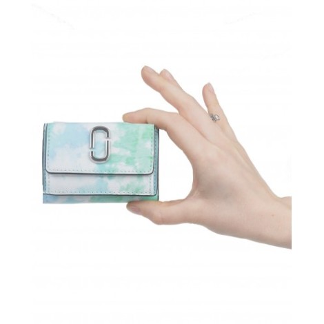 Marc Jacobs aqua  tie dye mini wallet