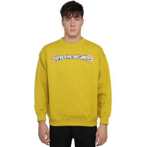 Fucking Awesome mustard World Cup sweatshirt