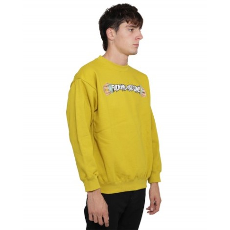 Fucking Awesome mustard World Cup sweatshirt