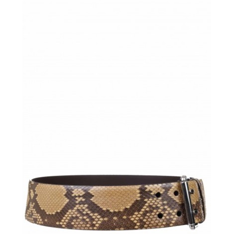 Ralph Lauren brown python belt