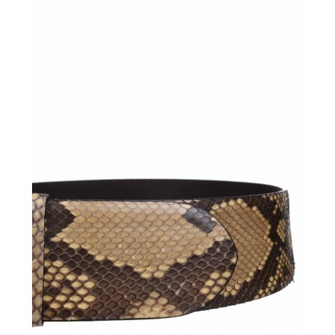 Ralph Lauren brown python belt