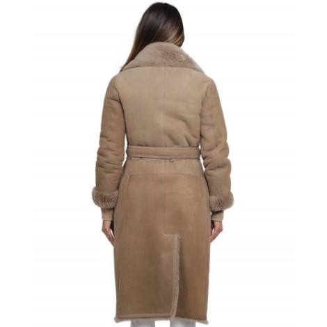 Ralph Lauren beige shearling coat