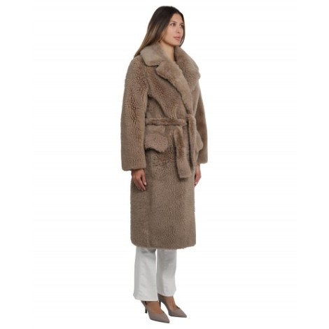 Ralph Lauren beige shearling coat