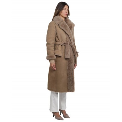 Ralph Lauren beige shearling coat