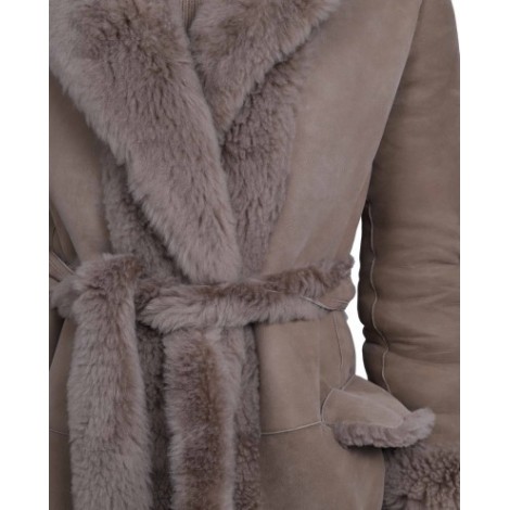 Ralph Lauren beige shearling coat