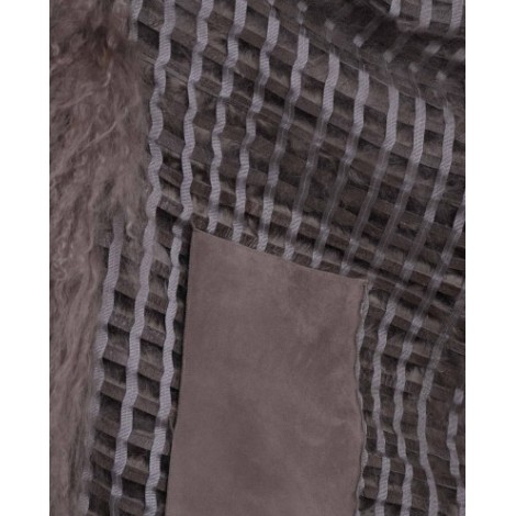 Ralph Lauren taupe Faye fur vest