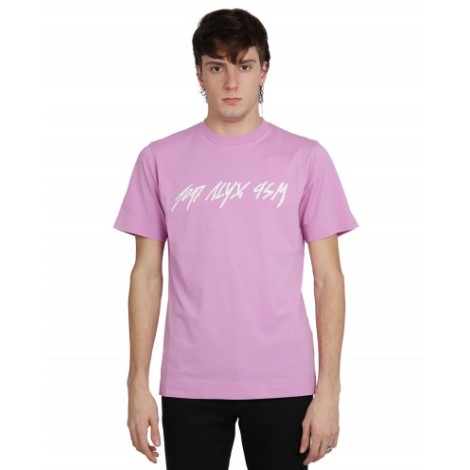 1017 ALYX 9SM pink script logo t-shirt