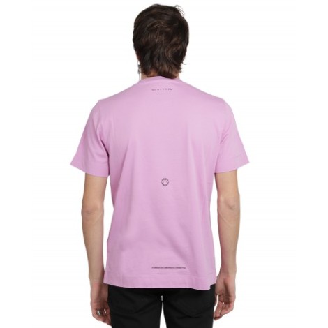 1017 ALYX 9SM pink script logo t-shirt