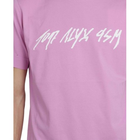 1017 ALYX 9SM pink script logo t-shirt