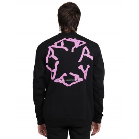 1017 ALYX 9SM black melt circle logo sweatshirt