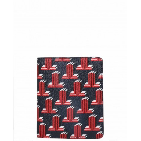 Lanvin navy logo wallet