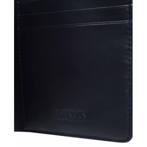 Lanvin navy logo wallet