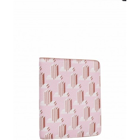 Lanvin pink logo wallet