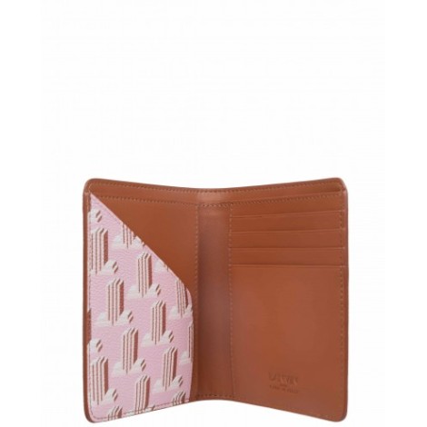 Lanvin pink logo wallet